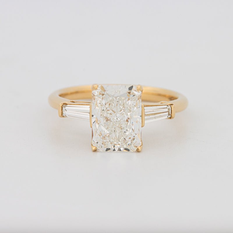 2.50 CT Radiant Cut Trilogy Solitaire (LG) - ZIZOV DIAMONDS