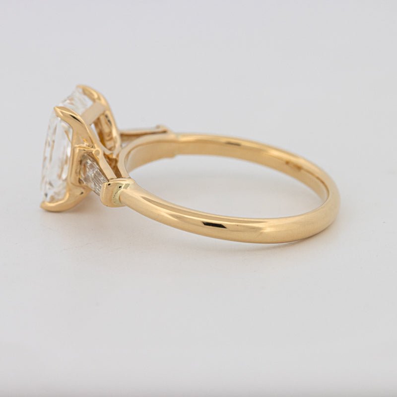 2.50 CT Radiant Cut Trilogy Solitaire (LG) - ZIZOV DIAMONDS