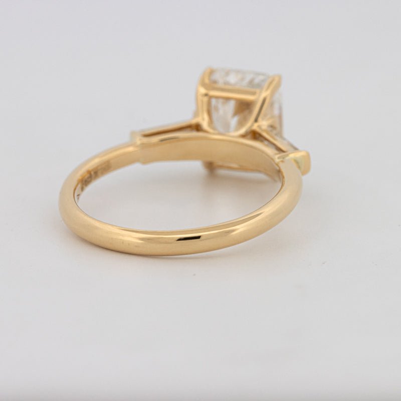 2.50 CT Radiant Cut Trilogy Solitaire (LG) - ZIZOV DIAMONDS