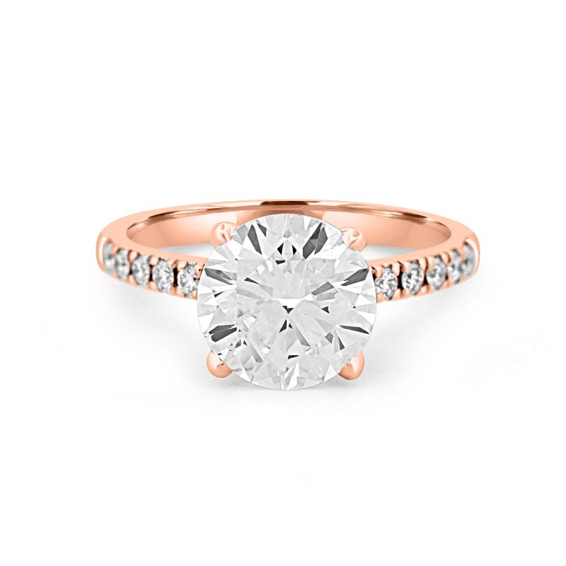 2.50 CT Round Solitaire Pavé (LG) - ZIZOV DIAMONDS