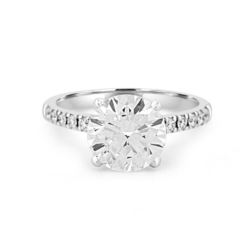 2.50 CT Round Solitaire Pavé (LG) - ZIZOV DIAMONDS