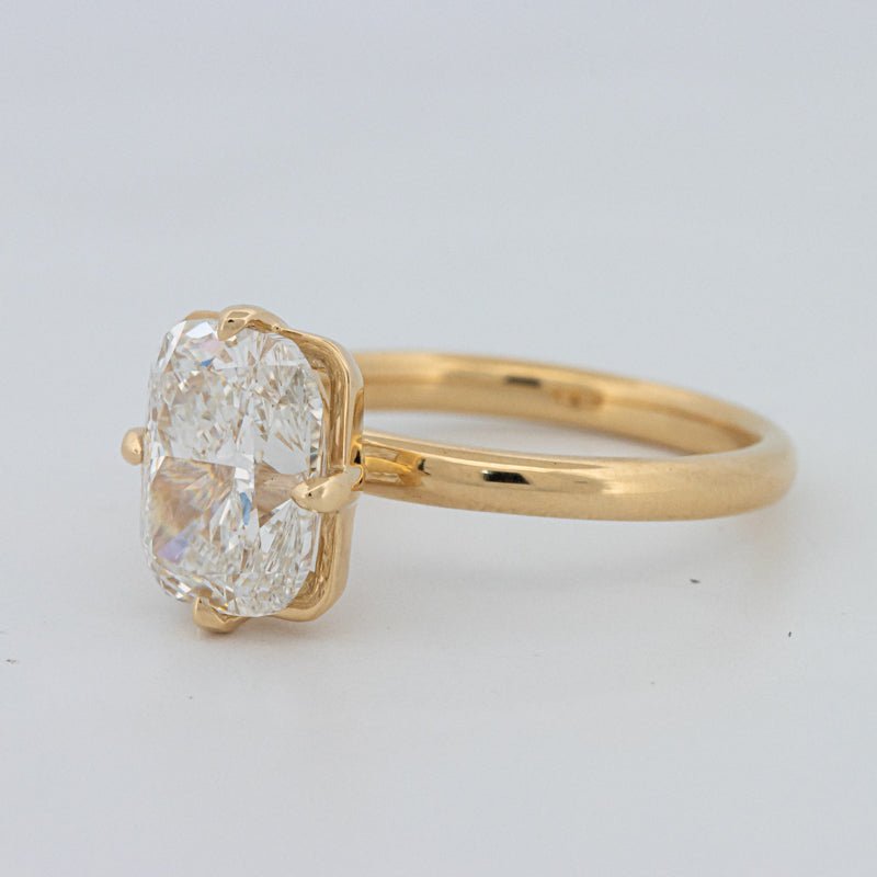 3 CT "Compass" Cushion Cut Solitaire (LG) - ZIZOV DIAMONDS