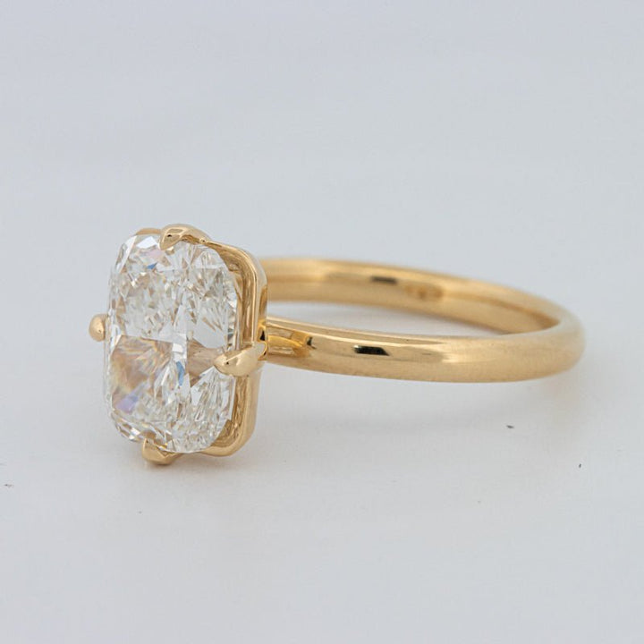 3 CT "Compass" Cushion Cut Solitaire (LG) - ZIZOV DIAMONDS