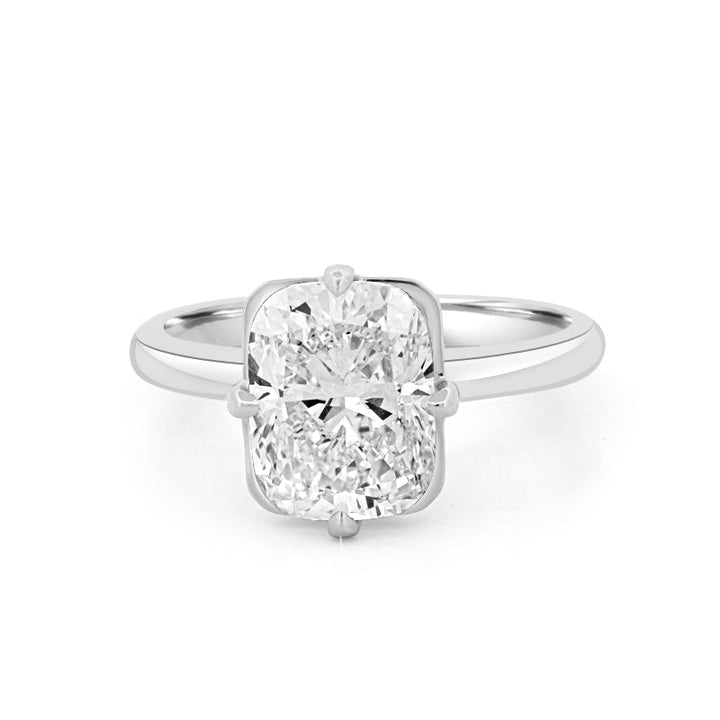3 CT "Compass" Cushion Cut Solitaire (LG) - ZIZOV DIAMONDS