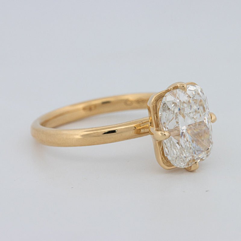 3 CT "Compass" Cushion Cut Solitaire (LG) - ZIZOV DIAMONDS