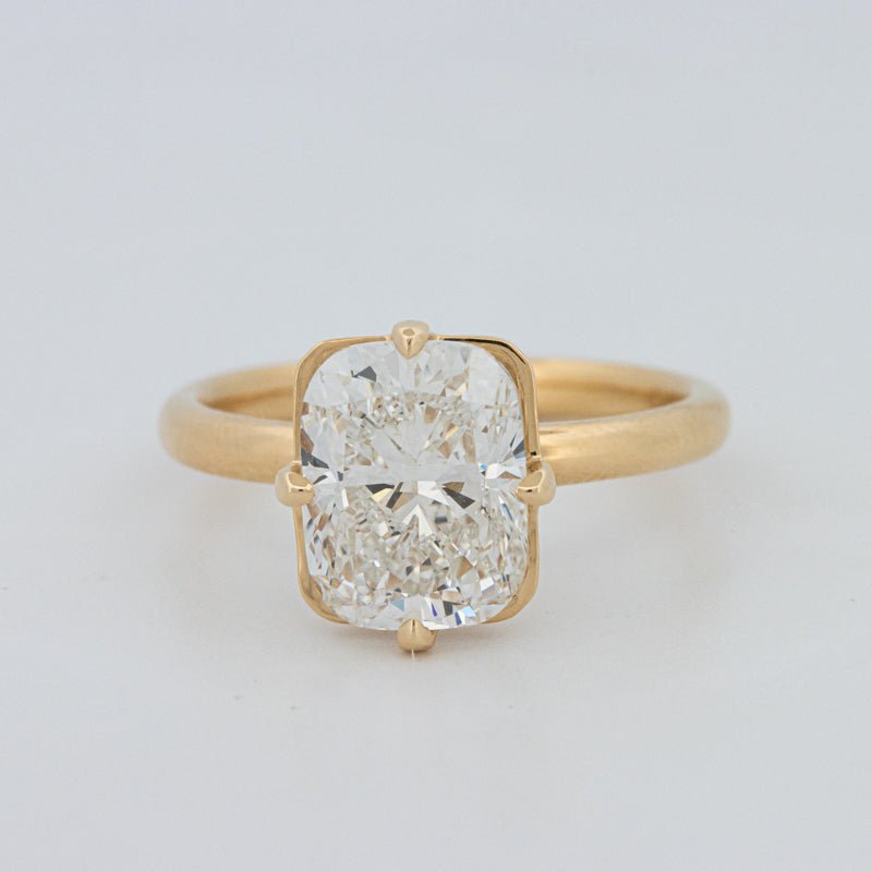 3 CT "Compass" Cushion Cut Solitaire (LG) - ZIZOV DIAMONDS