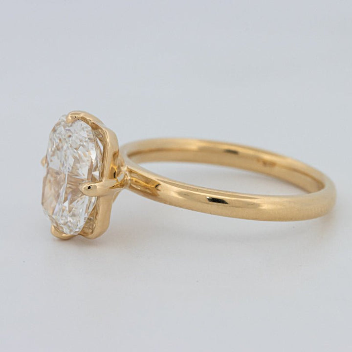 3 CT "Compass" Cushion Cut Solitaire (LG) - ZIZOV DIAMONDS