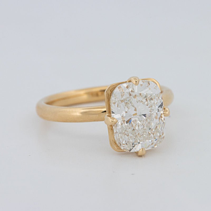 3 CT "Compass" Cushion Cut Solitaire (LG) - ZIZOV DIAMONDS