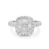 3 CT Cushion Cut Halo Pavé Solitaire (LG) - ZIZOV DIAMONDS