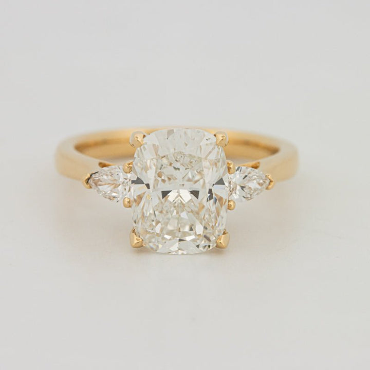 3 CT Cushion Cut Trilogy Solitaire (LG) - ZIZOV DIAMONDS