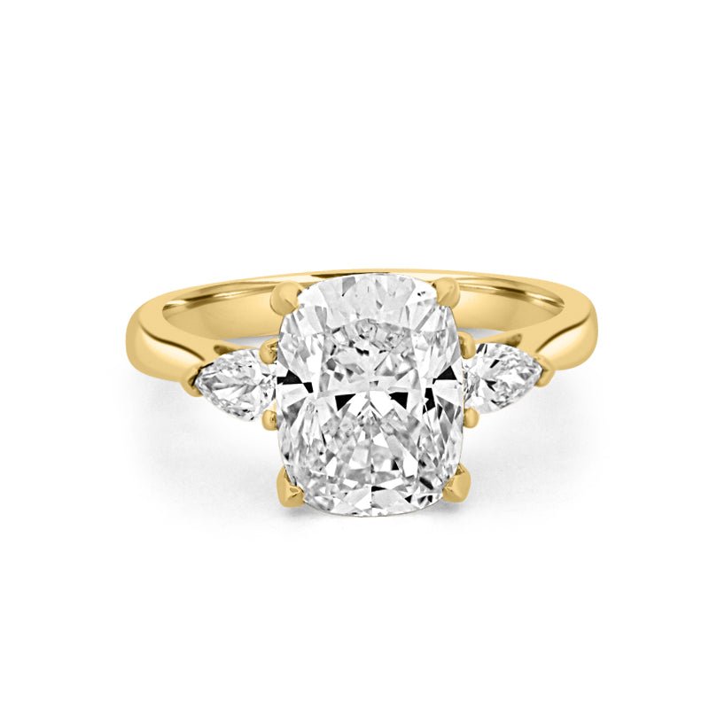 3 CT Cushion Cut Trilogy Solitaire (LG) - ZIZOV DIAMONDS