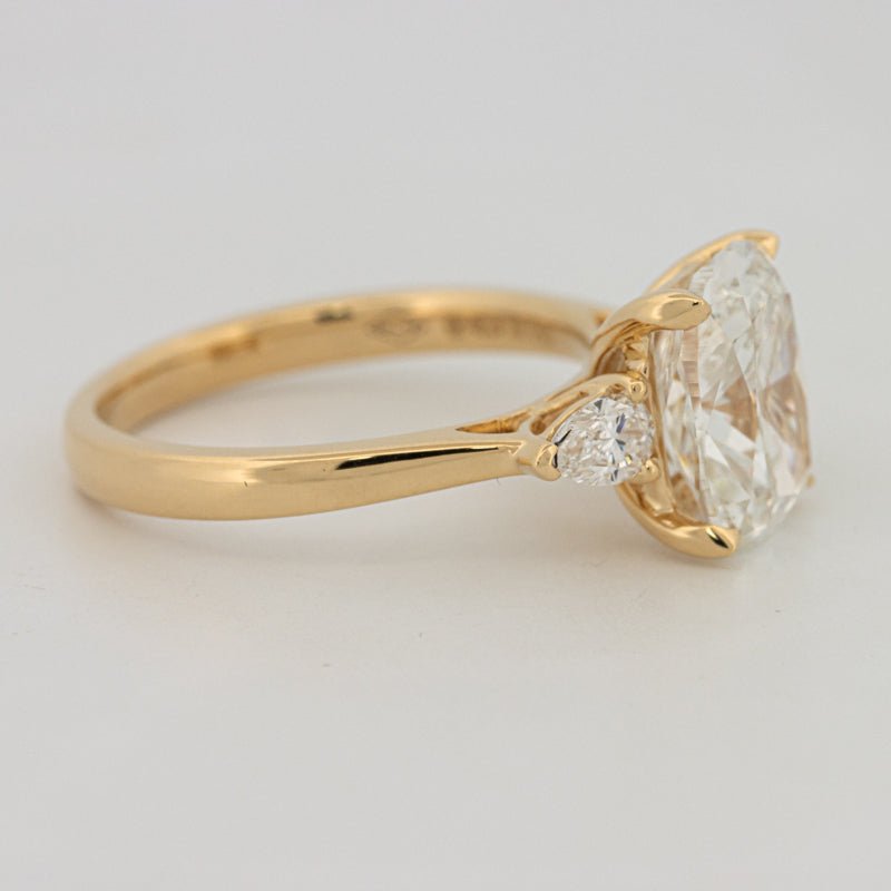 3 CT Cushion Cut Trilogy Solitaire (LG) - ZIZOV DIAMONDS