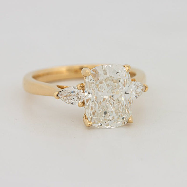3 CT Cushion Cut Trilogy Solitaire (LG) - ZIZOV DIAMONDS