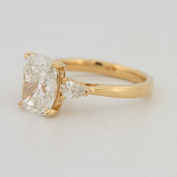 3 CT Cushion Cut Trilogy Solitaire (LG) - ZIZOV DIAMONDS