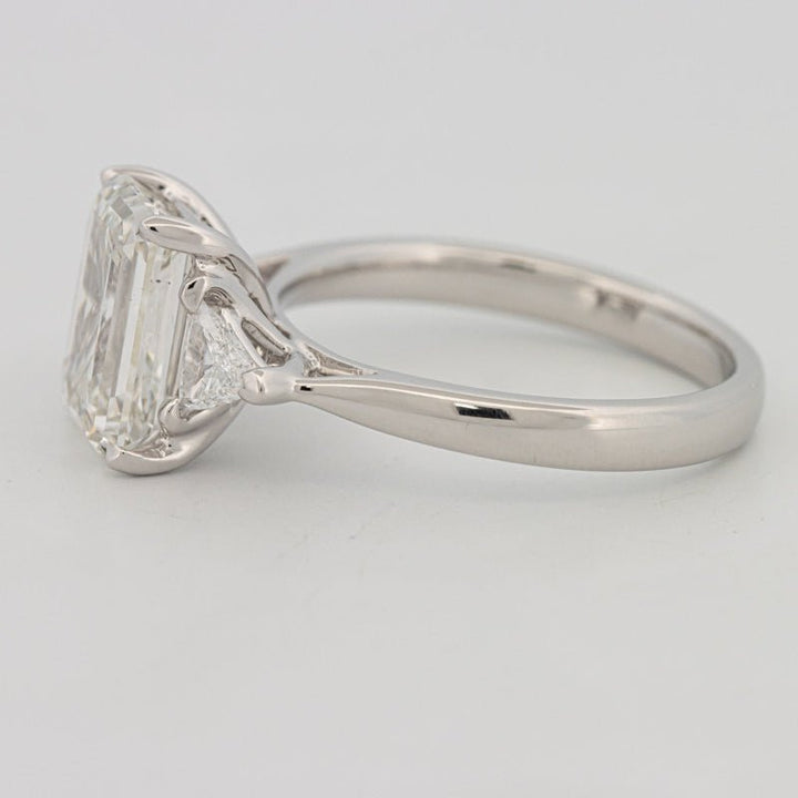 3 CT Emerald Cut Trilogy Solitaire (LG) - ZIZOV DIAMONDS