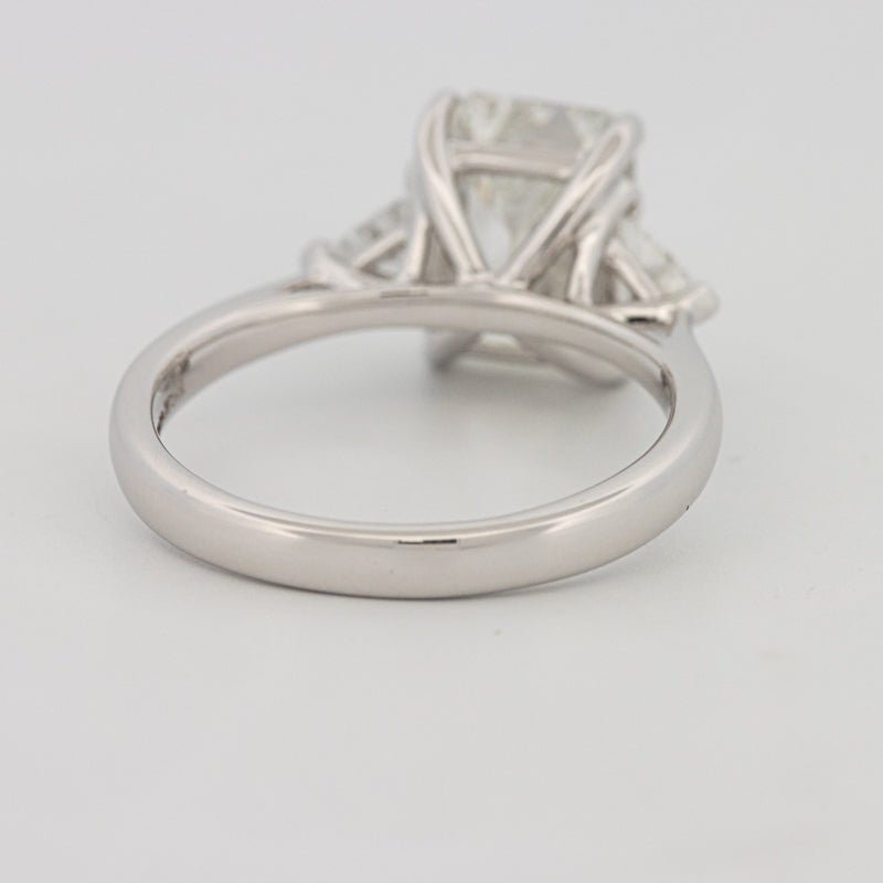 3 CT Emerald Cut Trilogy Solitaire (LG) - ZIZOV DIAMONDS