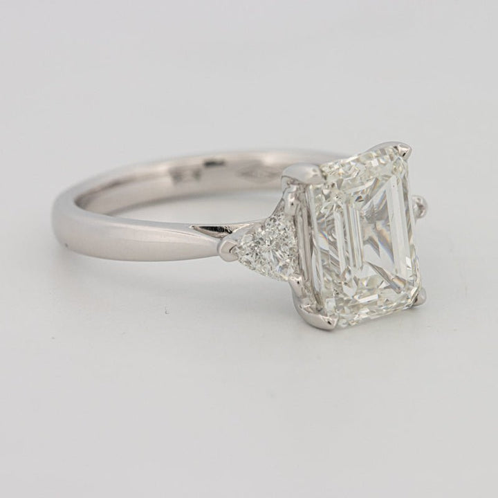 3 CT Emerald Cut Trilogy Solitaire (LG) - ZIZOV DIAMONDS