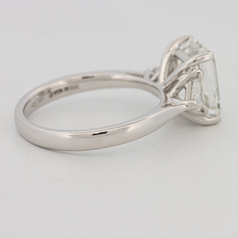 3 CT Emerald Cut Trilogy Solitaire (LG) - ZIZOV DIAMONDS