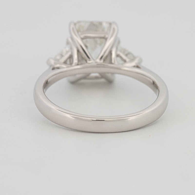 3 CT Emerald Cut Trilogy Solitaire (LG) - ZIZOV DIAMONDS