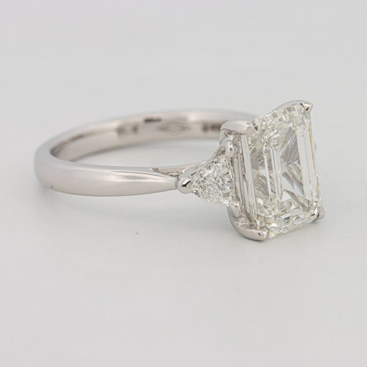 3 CT Emerald Cut Trilogy Solitaire (LG) - ZIZOV DIAMONDS