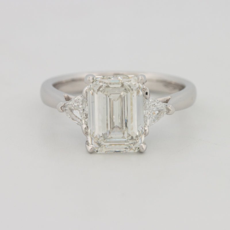 3 CT Emerald Cut Trilogy Solitaire (LG)