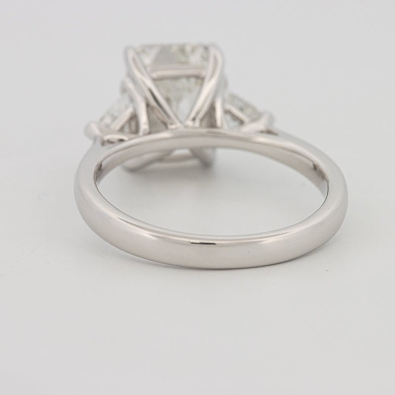 3 CT Emerald Cut Trilogy Solitaire (LG) - ZIZOV DIAMONDS