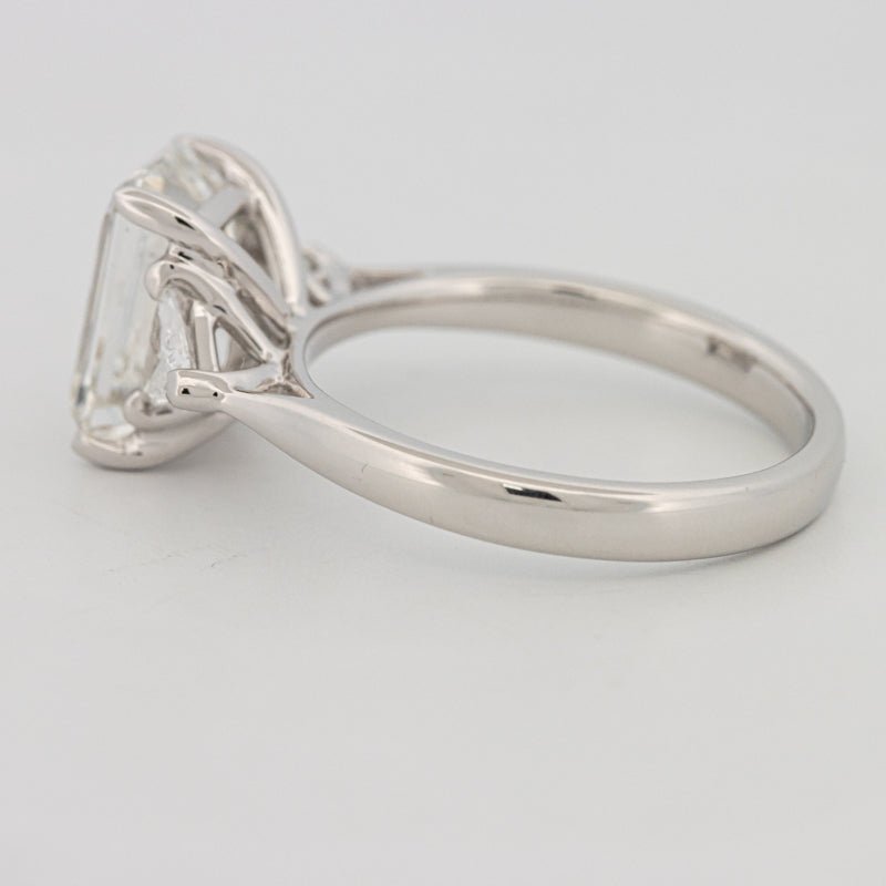 3 CT Emerald Cut Trilogy Solitaire (LG) - ZIZOV DIAMONDS