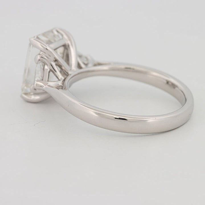 3 CT Emerald Cut Trilogy Solitaire (LG) - ZIZOV DIAMONDS
