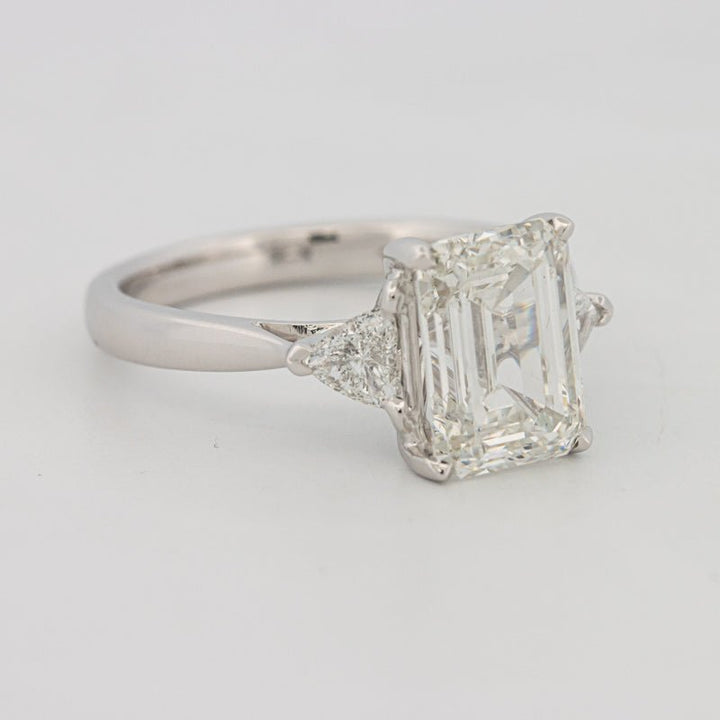3 CT Emerald Cut Trilogy Solitaire (LG) - ZIZOV DIAMONDS