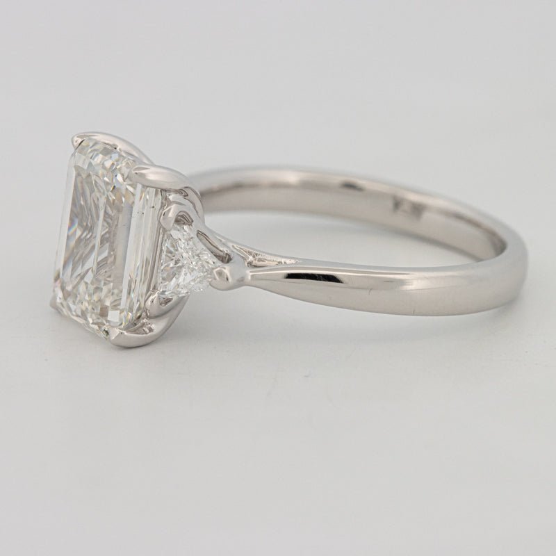 3 CT Emerald Cut Trilogy Solitaire (LG) - ZIZOV DIAMONDS