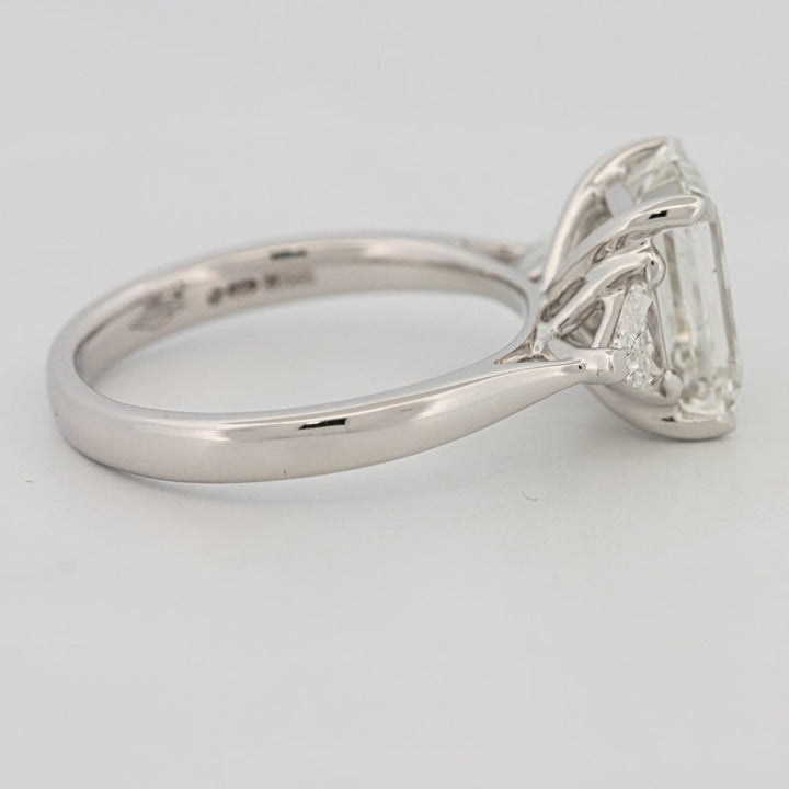 3 CT Emerald Cut Trilogy Solitaire (LG) - ZIZOV DIAMONDS