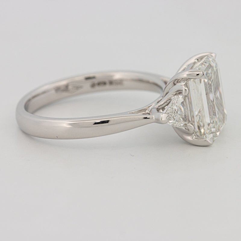3 CT Emerald Cut Trilogy Solitaire (LG) - ZIZOV DIAMONDS