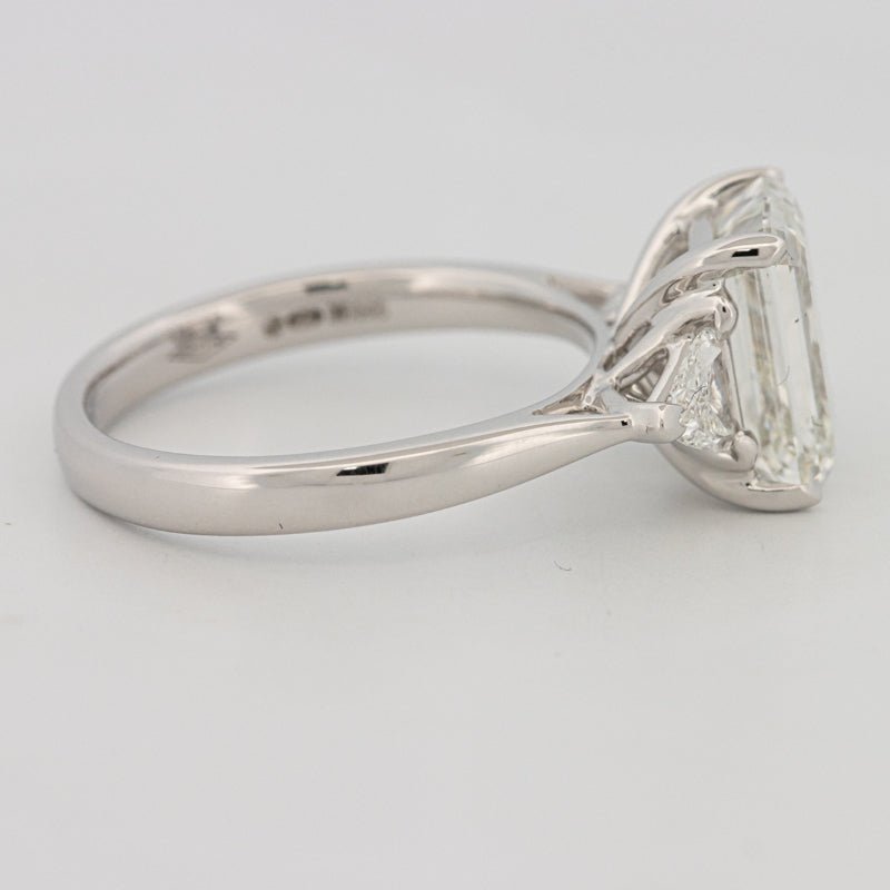 3 CT Emerald Cut Trilogy Solitaire (LG) - ZIZOV DIAMONDS