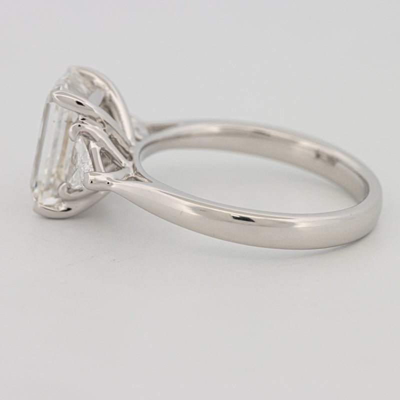 3 CT Emerald Cut Trilogy Solitaire (LG) - ZIZOV DIAMONDS
