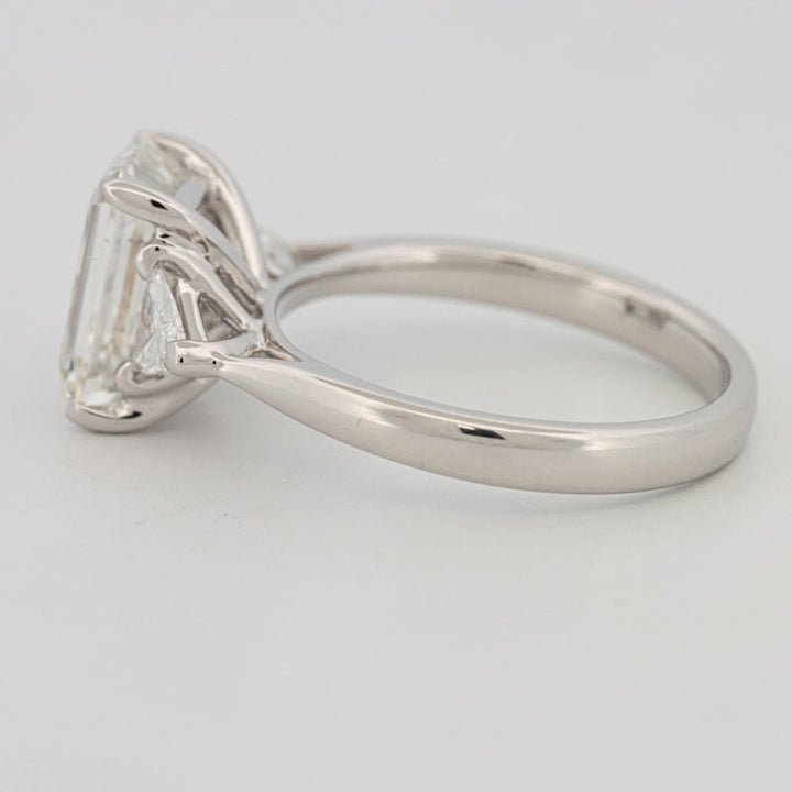 3 CT Emerald Cut Trilogy Solitaire (LG) - ZIZOV DIAMONDS