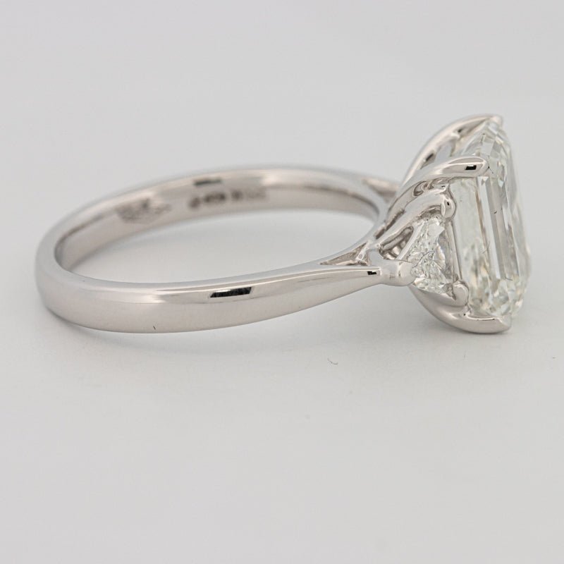 3 CT Emerald Cut Trilogy Solitaire (LG) - ZIZOV DIAMONDS