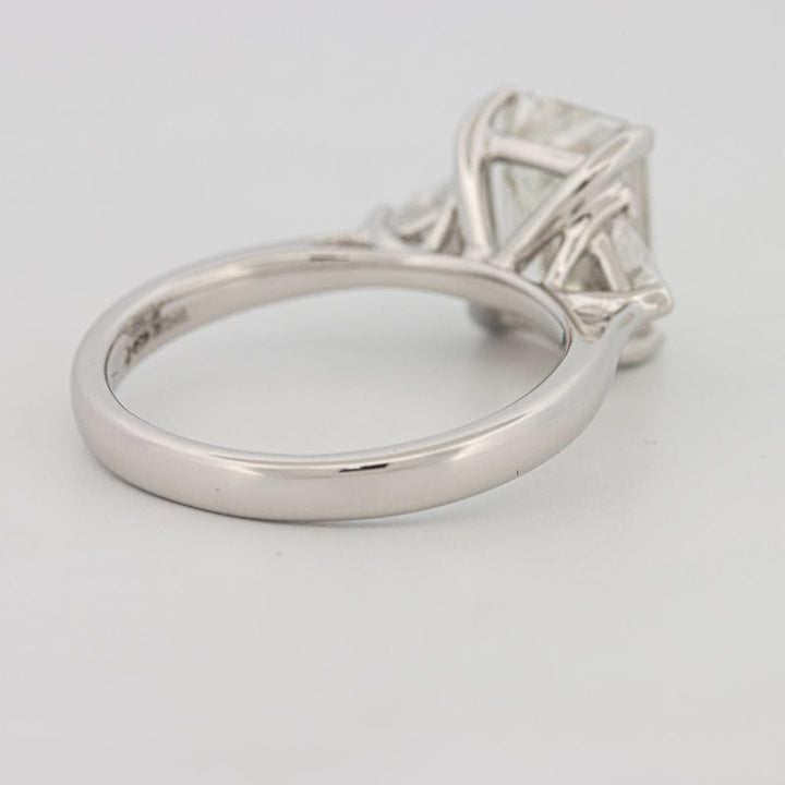 3 CT Emerald Cut Trilogy Solitaire (LG) - ZIZOV DIAMONDS