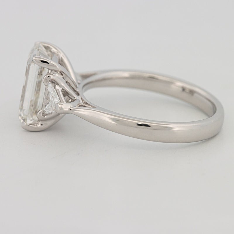 3 CT Emerald Cut Trilogy Solitaire (LG) - ZIZOV DIAMONDS