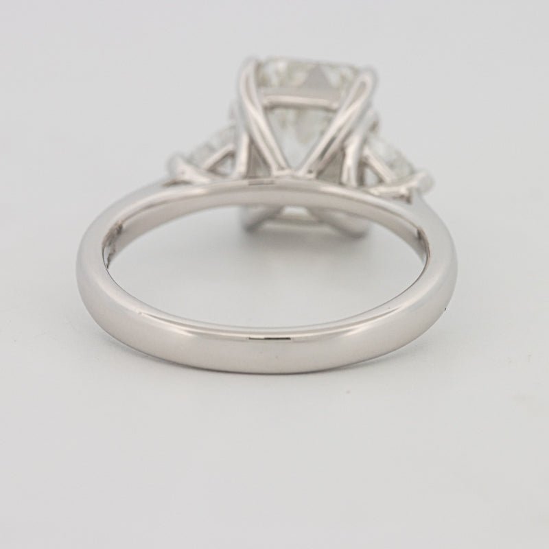 3 CT Emerald Cut Trilogy Solitaire (LG) - ZIZOV DIAMONDS