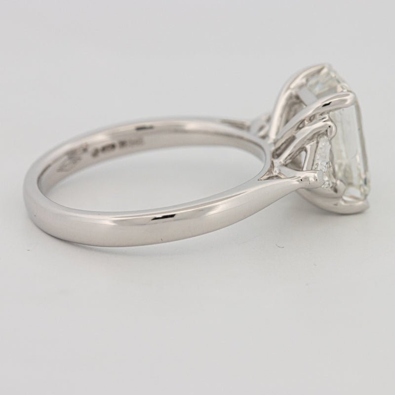3 CT Emerald Cut Trilogy Solitaire (LG) - ZIZOV DIAMONDS