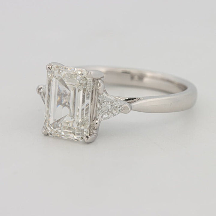 3 CT Emerald Cut Trilogy Solitaire (LG) - ZIZOV DIAMONDS