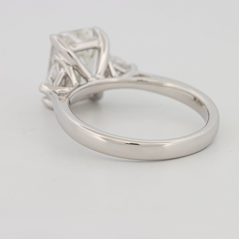 3 CT Emerald Cut Trilogy Solitaire (LG) - ZIZOV DIAMONDS