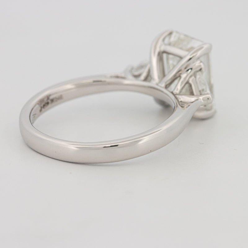 3 CT Emerald Cut Trilogy Solitaire (LG) - ZIZOV DIAMONDS