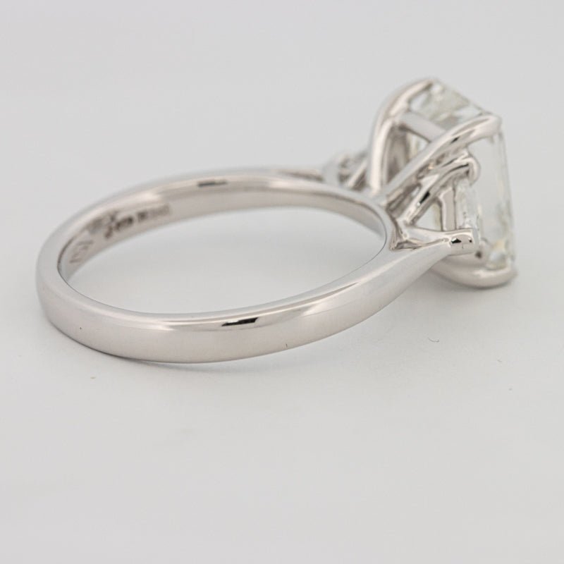 3 CT Emerald Cut Trilogy Solitaire (LG) - ZIZOV DIAMONDS