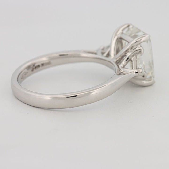 3 CT Emerald Cut Trilogy Solitaire (LG) - ZIZOV DIAMONDS