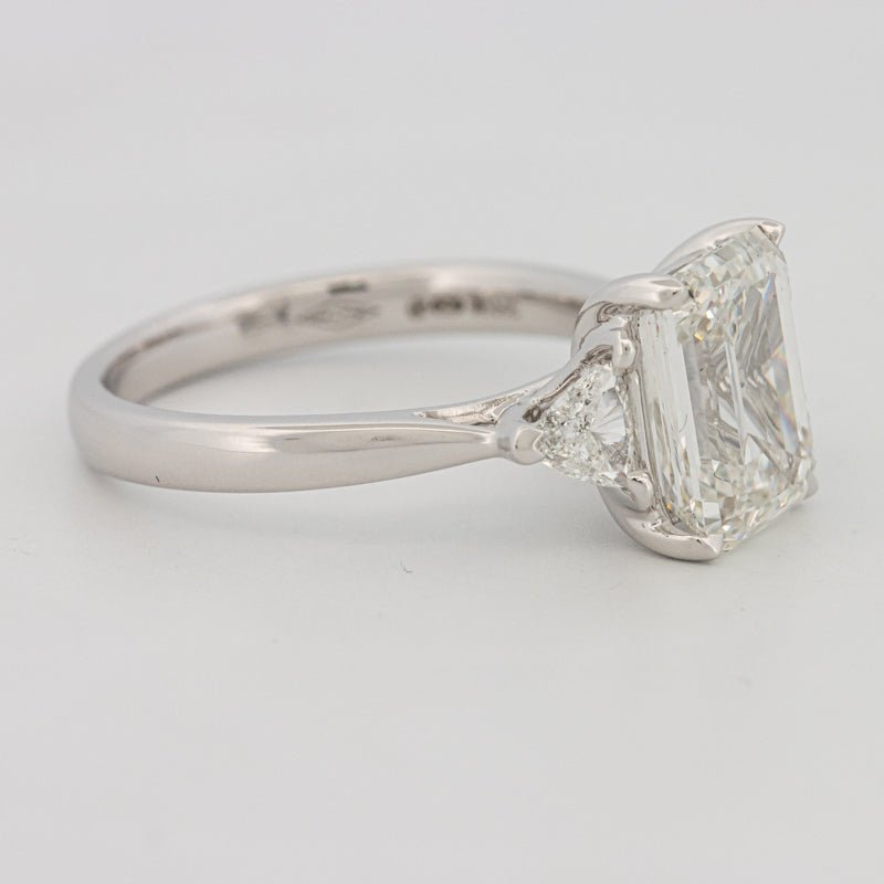 3 CT Emerald Cut Trilogy Solitaire (LG) - ZIZOV DIAMONDS