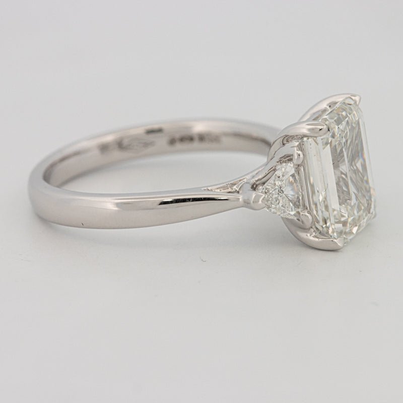3 CT Emerald Cut Trilogy Solitaire (LG) - ZIZOV DIAMONDS