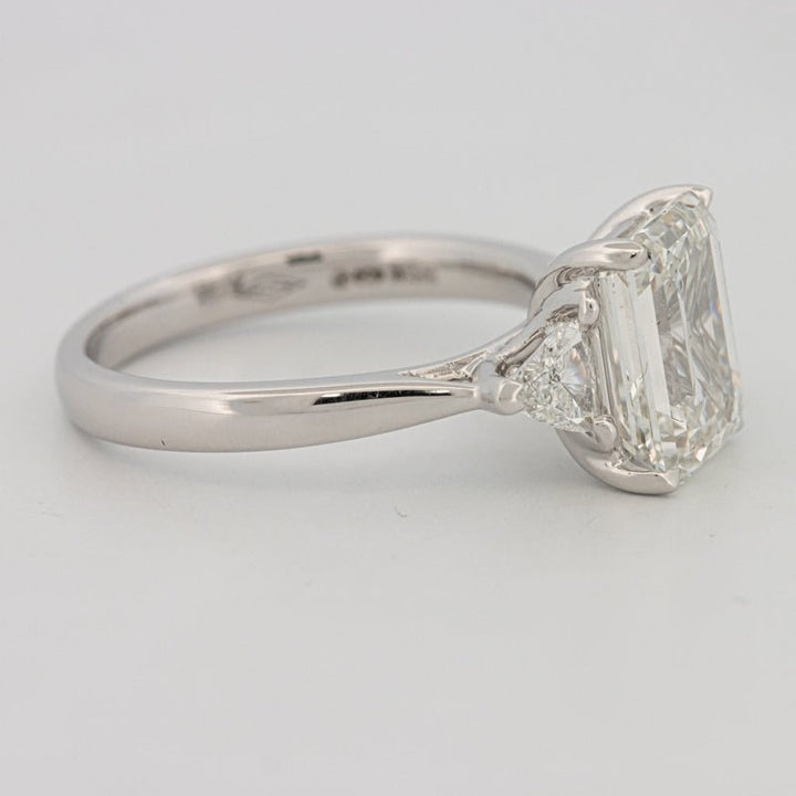 3 CT Emerald Cut Trilogy Solitaire (LG) - ZIZOV DIAMONDS