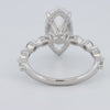 3 CT Marquise Cut Under - Halo Pavé Solitaire (LG) - ZIZOV DIAMONDS
