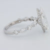 3 CT Marquise Cut Under - Halo Pavé Solitaire (LG) - ZIZOV DIAMONDS
